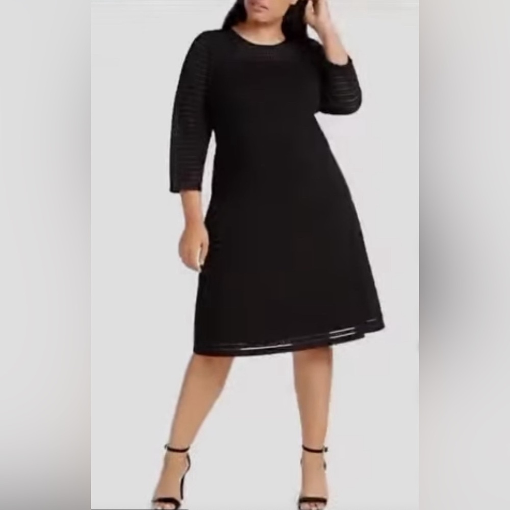 Calvin Klein womens sweater dress sheer new years Christmas